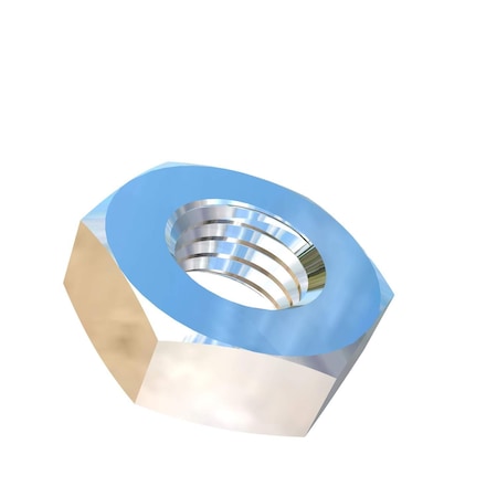 Allied Titanium Jam Nut, 1/4"-28, Titanium, Grade 5 0035213